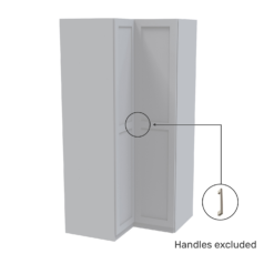 House Beautiful Realm Corner Wardrobe, White Carcass - White Shaker Doors (W) 1053mm X (H) 2196mm 6 House Beautiful Realm Corner Wardrobe, White Carcass - White Shaker Doors (W) 1053mm X (H) 2196mm -Curver Shop 13999858 8005005573005243