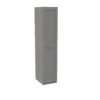 House Beautiful Realm Single Wardrobe, Grey Carcass - Grey Shaker Door (W) 450mm X (H) 2196mm