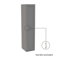 House Beautiful Realm Single Wardrobe, Grey Carcass - Grey Shaker Door (W) 450mm X (H) 2196mm 7 House Beautiful Realm Single Wardrobe, Grey Carcass - Grey Shaker Door (W) 450mm X (H) 2196mm -Curver Shop 13999911 5175005575264012