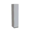 House Beautiful Honest Single Wardrobe, Grey Carcass - Gloss White Slab Door (W) 450mm X (H) 2196mm