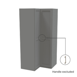 House Beautiful Realm Corner Wardrobe, Grey Carcass - Grey Shaker Doors (W) 1053mm X (H) 2196mm -Curver Shop 13999943 2125005573722810