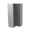 House Beautiful Realm Corner Wardrobe, Grey Carcass - Carbon Grey Shaker Doors (W) 1053mm X (H) 2196mm