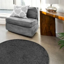 Relay Circular Rug - Dark Grey - 133cm 9 Relay Circular Rug - Dark Grey - 133cm -Curver Shop 14015859 1775052680300889