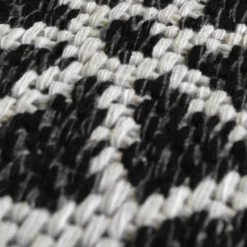 Recycled Cotton Starburst Rug - Monochrome - 60x180cm -Curver Shop 14015880 9395006088310686