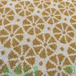 Recycled Cotton Starburst Rug - Ochre - 100x150cm -Curver Shop 14015884 6305006089620222