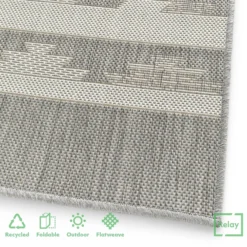 Recycled Diamond Rug - Grey - 160x230cm -Curver Shop 14015895 1375006088778041