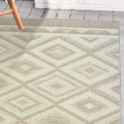 Recycled Diamond Rug - Natural - 160x230cm 7 Recycled Diamond Rug - Natural - 160x230cm -Curver Shop 14015901 7735006092775784