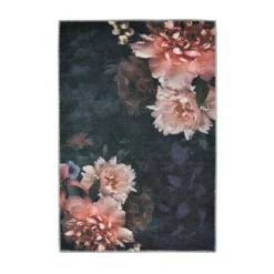 Opal Dark Floral Rug - 100x150cm