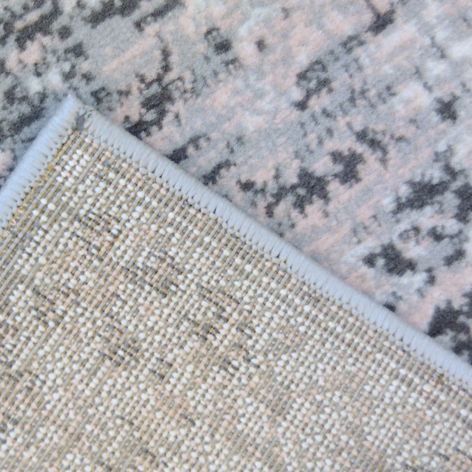 Traditional Rug - Grey & Pink - 120x170cm 4 Traditional Rug - Grey & Pink - 120x170cm - Image 4