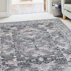 Traditional Rug - Grey & Pink - 160x230cm -Curver Shop 14015928 2065006094165990
