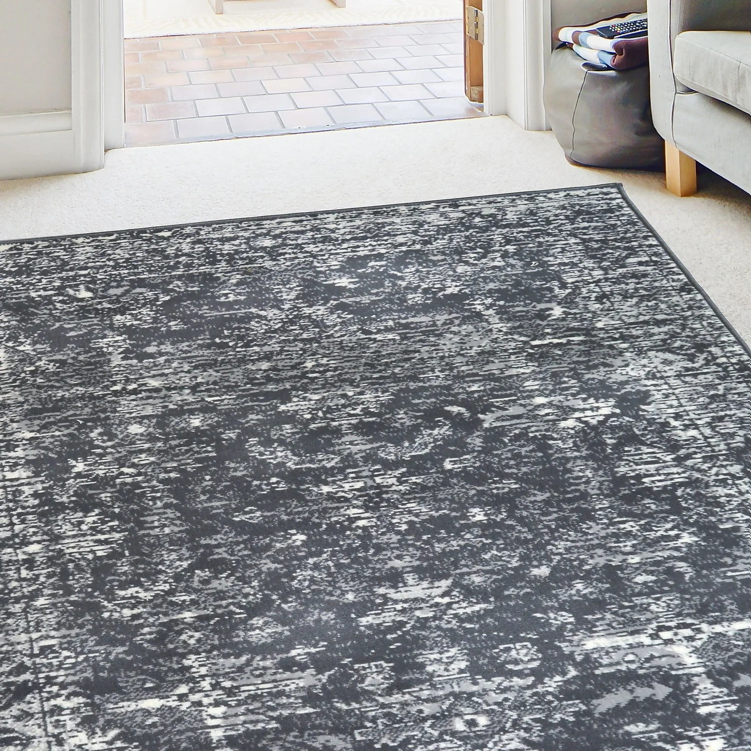 Traditional Rug - Charcoal - 160x230cm 5 Traditional Rug - Charcoal - 160x230cm - Image 5