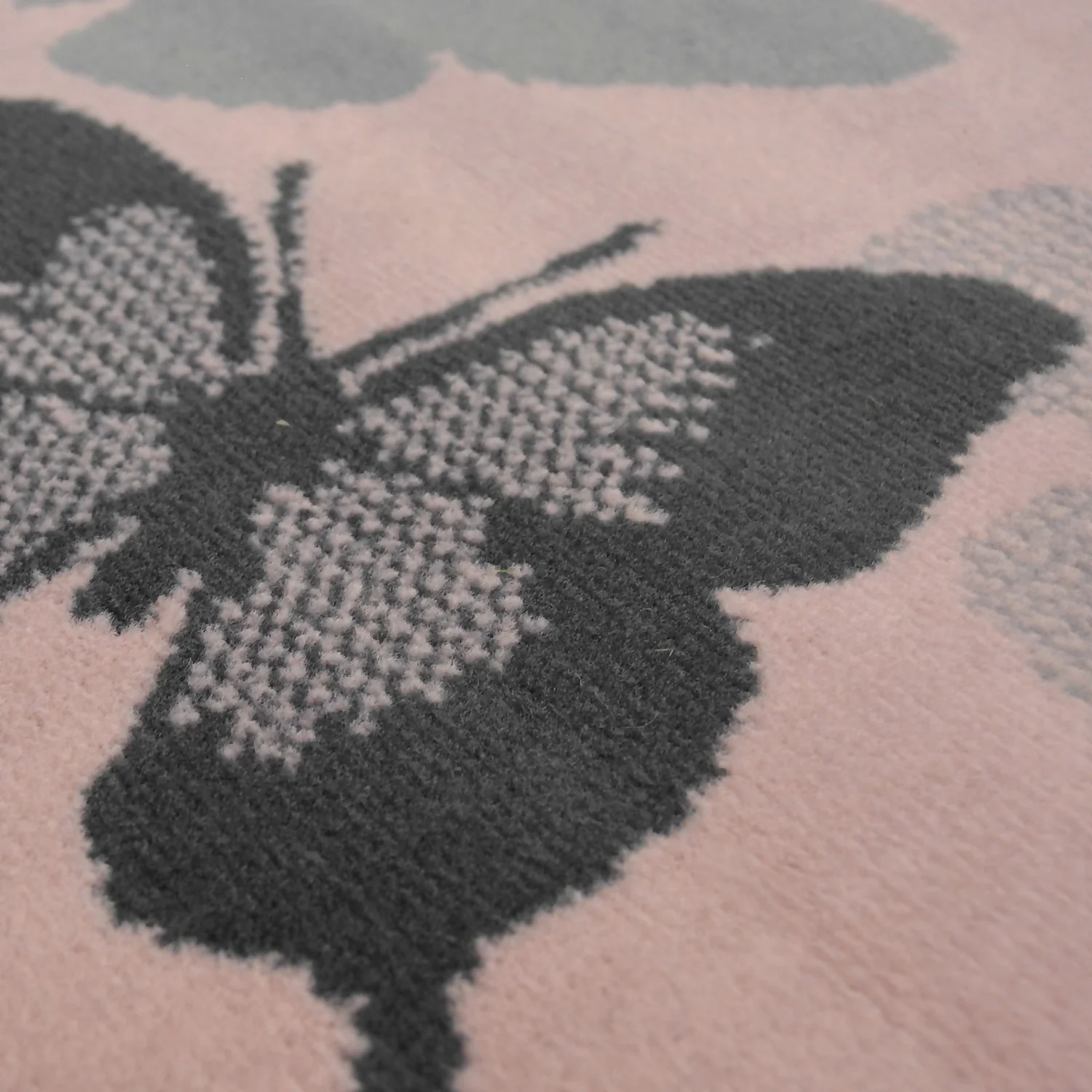 Butterfly Rug - Grey & Blush - 120x170cm 5 Butterfly Rug - Grey & Blush - 120x170cm - Image 5