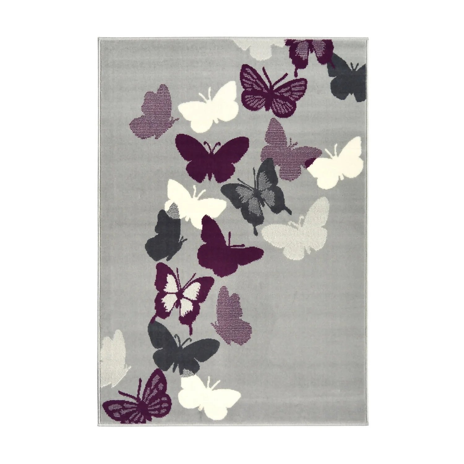 Butterfly Rug - Grey - 160x230cm 1 Butterfly Rug - Grey - 160x230cm