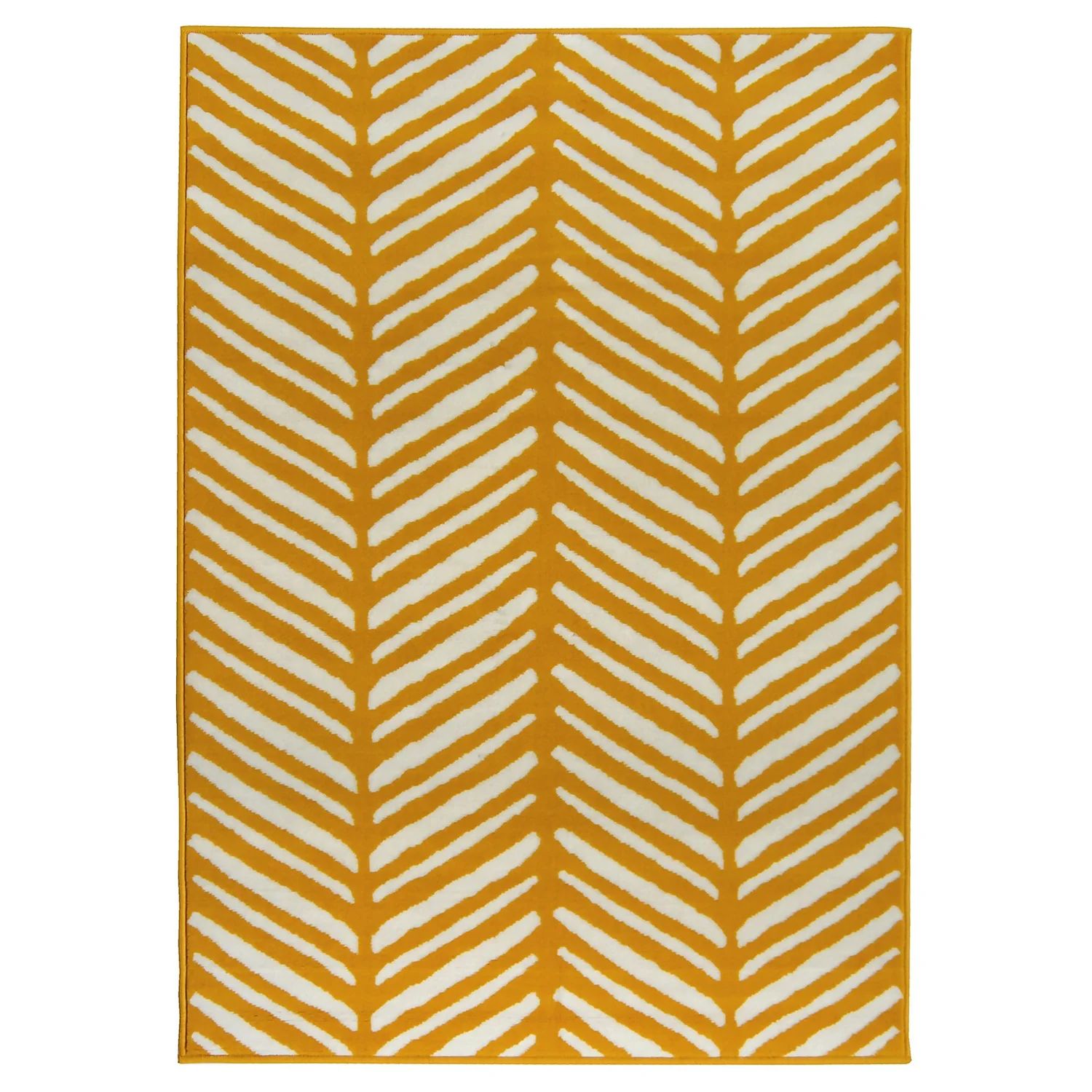 Herringbone Rug - Ochre - 120x170cm 1 Herringbone Rug - Ochre - 120x170cm