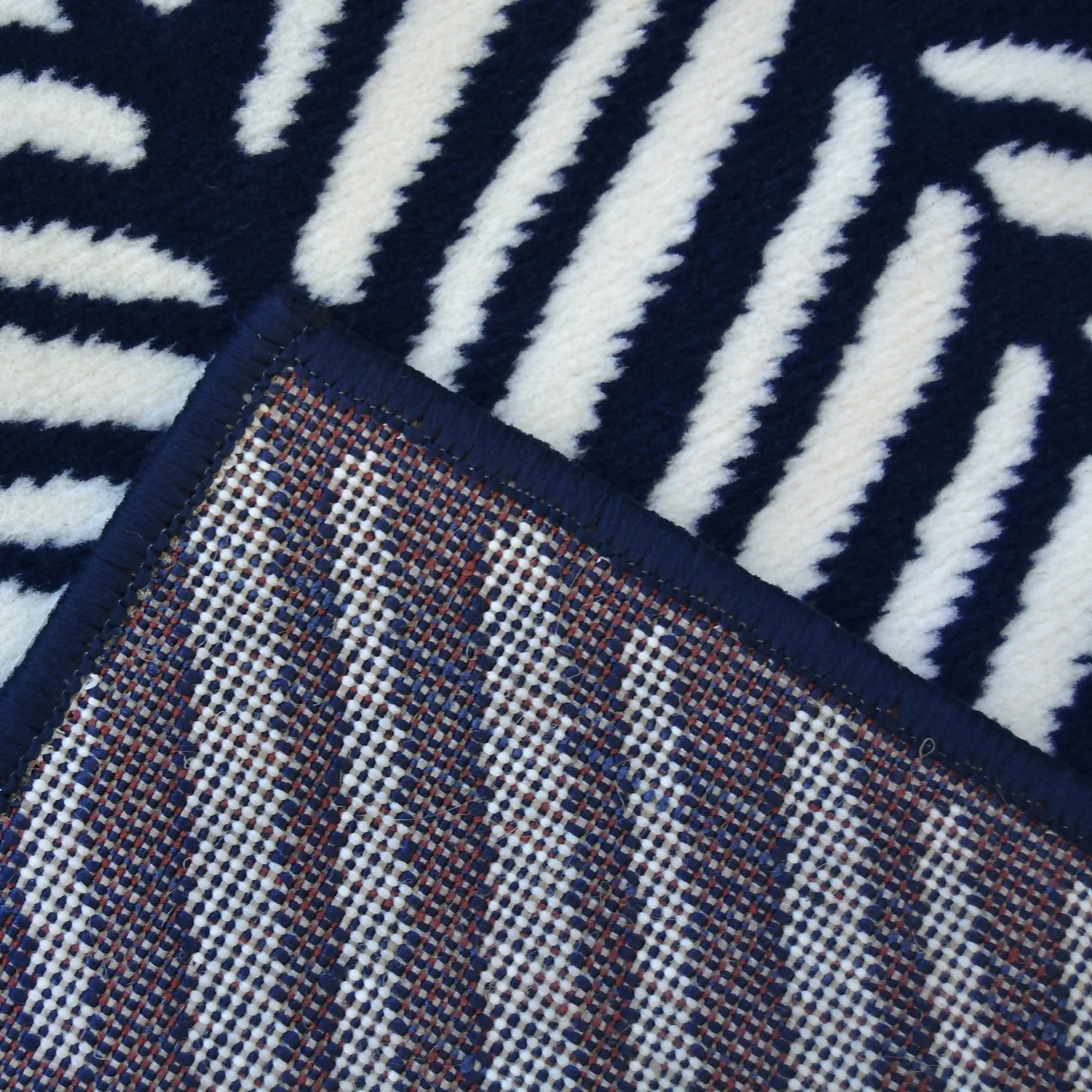 Herringbone Rug - Navy - 160x230cm 5 Herringbone Rug - Navy - 160x230cm - Image 5