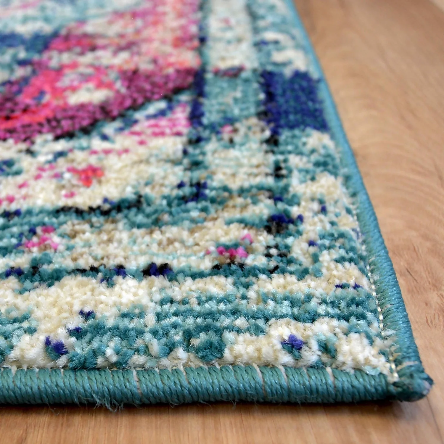 Villa Distressed Rug - Multicoloured - 120x170cm 3 Villa Distressed Rug - Multicoloured - 120x170cm - Image 3