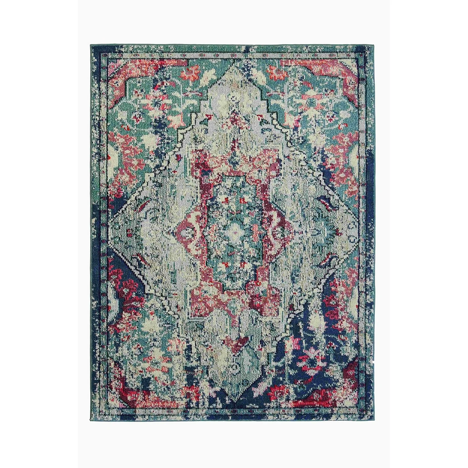 Villa Distressed Rug - Multicoloured - 120x170cm 1 Villa Distressed Rug - Multicoloured - 120x170cm
