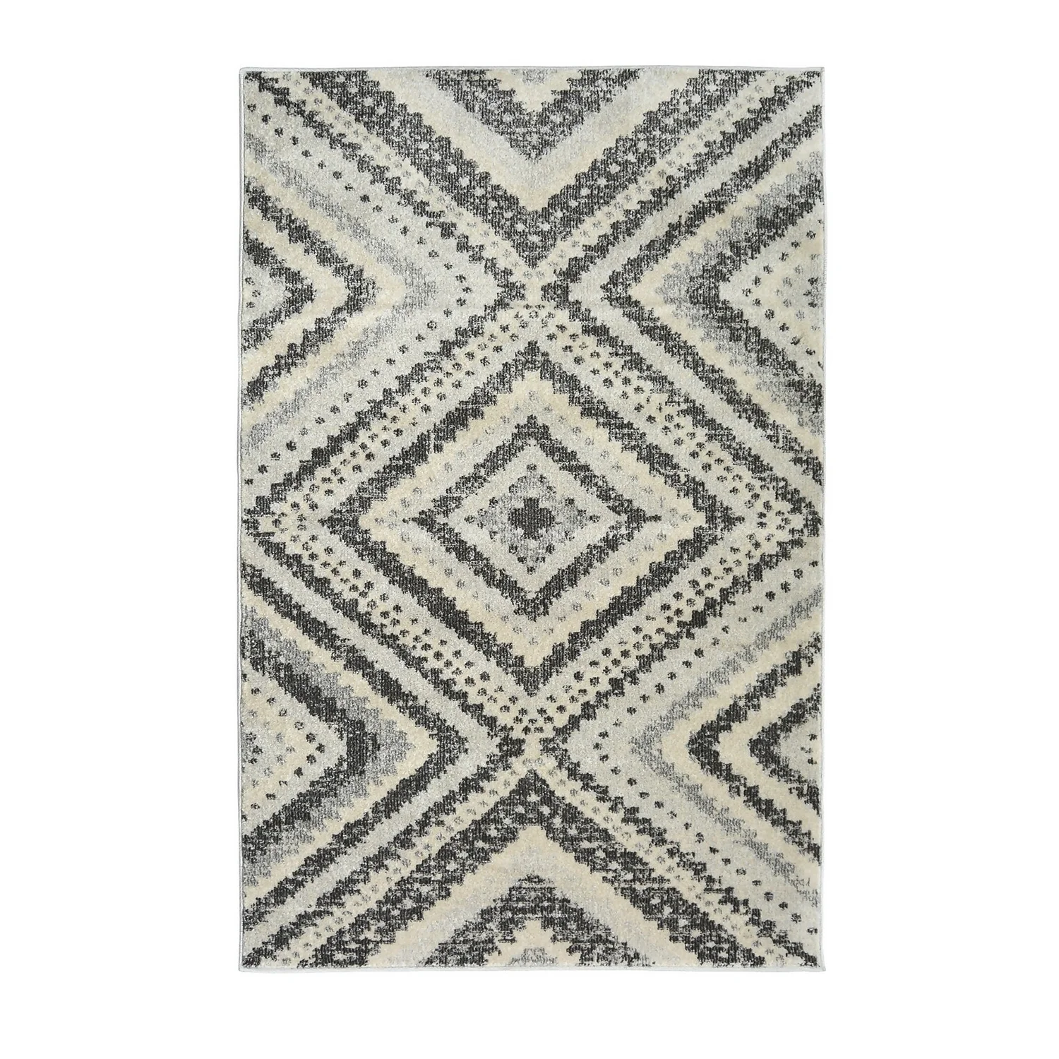 Villa Tribal Rug - Grey - 120x170cm 1 Villa Tribal Rug - Grey - 120x170cm