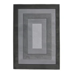 Daytona Border Rug - Grey - 120x170cm