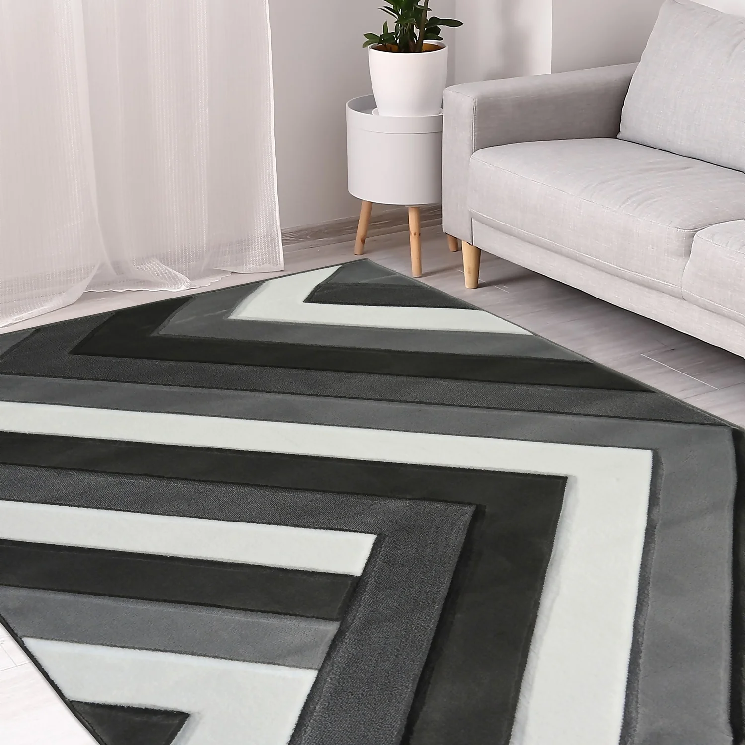 Daytona Zen Rug - Grey - 160x230cm 5 Daytona Zen Rug - Grey - 160x230cm - Image 5