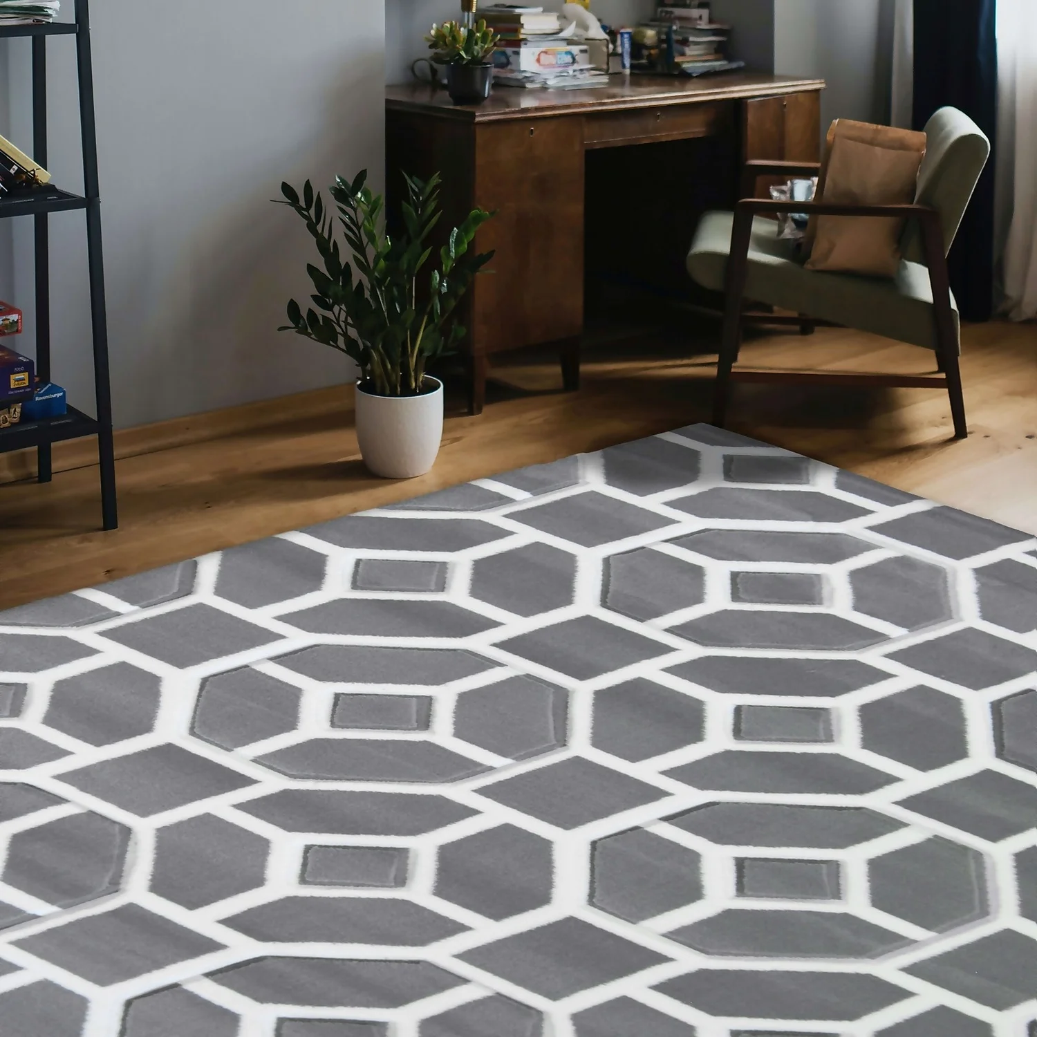 Daytona Gorton Rug - Grey - 160x230cm 4 Daytona Gorton Rug - Grey - 160x230cm - Image 4