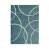 Snug Bubbles Rug - Blue & Ivory - 120x170cm