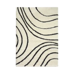 Snug Isobar Rug - Ivory & Black - 160x230cm