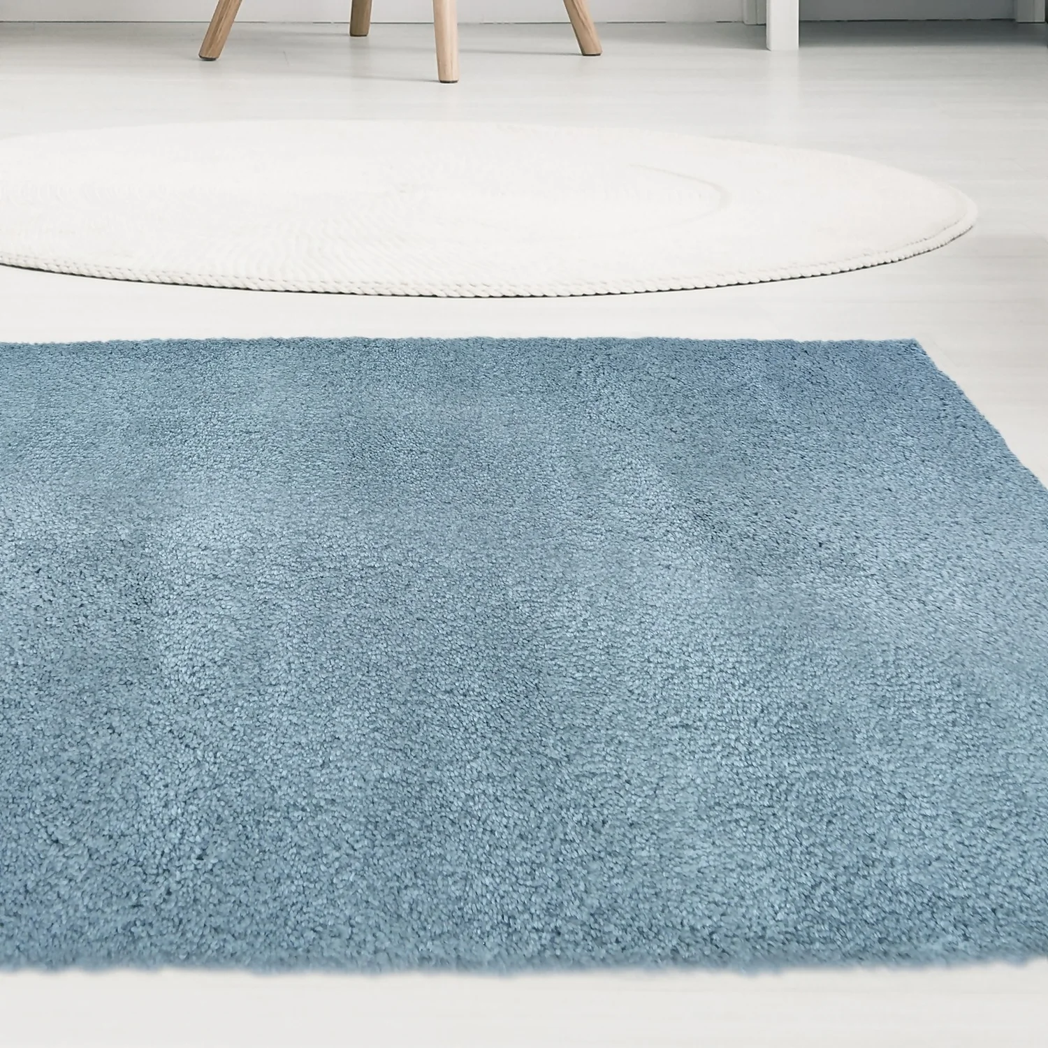 Snug Plain Rug - Denim - 160x230cm 2 Snug Plain Rug - Denim - 160x230cm - Image 2