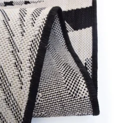 County Leaf Indoor/Outdoor Rug - Black - 160x230cm -Curver Shop 14016050 5335006085380409