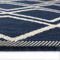 County Diamonds Indoor/Outdoor Rug - Navy - 160x230cm -Curver Shop 14016057 3595006086638375