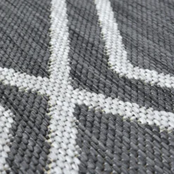 County Diamonds Indoor/Outdoor Rug - Silver - 120x170cm -Curver Shop 14016058 1905006087173401