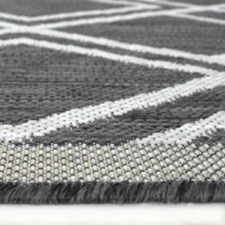 County Diamonds Indoor/Outdoor Rug - Silver - 67x200cm -Curver Shop 14016061 9225006086608168