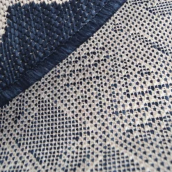 County Circle Indoor/Outdoor Rug - Navy - 133cm -Curver Shop 14016070 1295006086526526