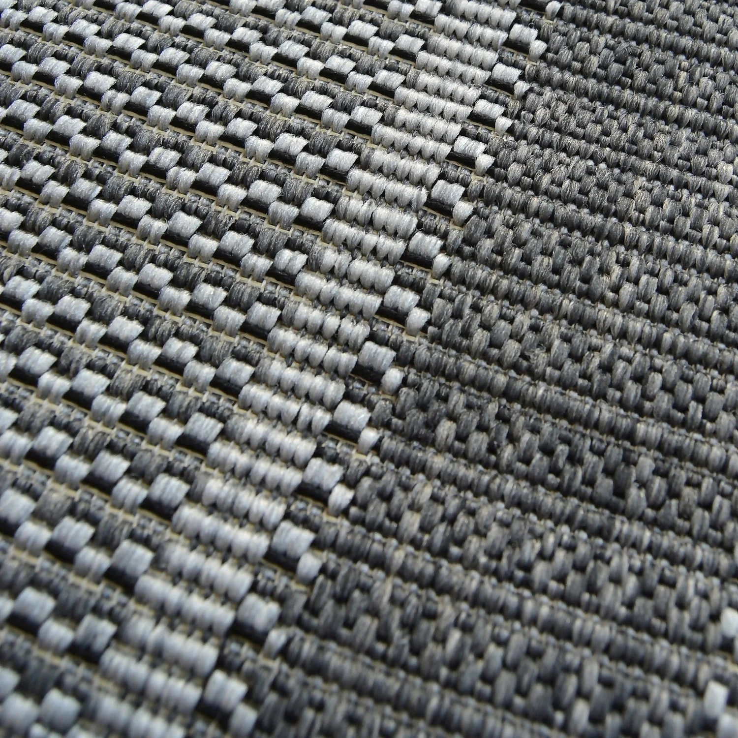 Denver Border Indoor/Outdoor Rug - Grey - 80x200cm 4 Denver Border Indoor/Outdoor Rug - Grey - 80x200cm - Image 4