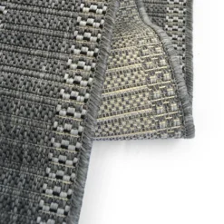 Denver Border Indoor/Outdoor Rug - Grey - 80x200cm 11 Denver Border Indoor/Outdoor Rug - Grey - 80x200cm -Curver Shop 14016075 2235006090758608