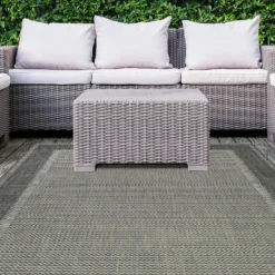 Denver Border Indoor/Outdoor Rug - Grey - 200x290cm 8 Denver Border Indoor/Outdoor Rug - Grey - 200x290cm -Curver Shop 14016079 1655006088033153