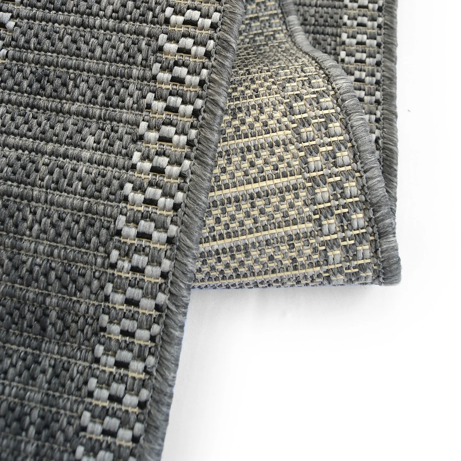 Denver Border Indoor/Outdoor Rug - Grey - 200x290cm 6 Denver Border Indoor/Outdoor Rug - Grey - 200x290cm - Image 6