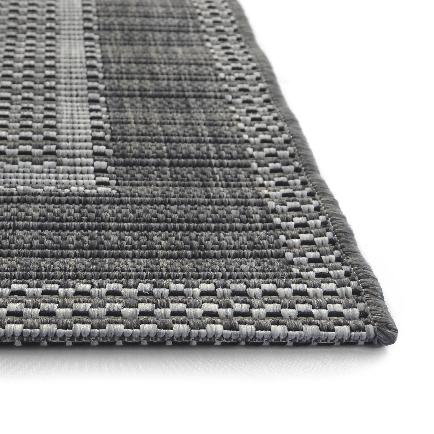 Denver Border Indoor/Outdoor Rug - Grey - 200x290cm 5 Denver Border Indoor/Outdoor Rug - Grey - 200x290cm - Image 5