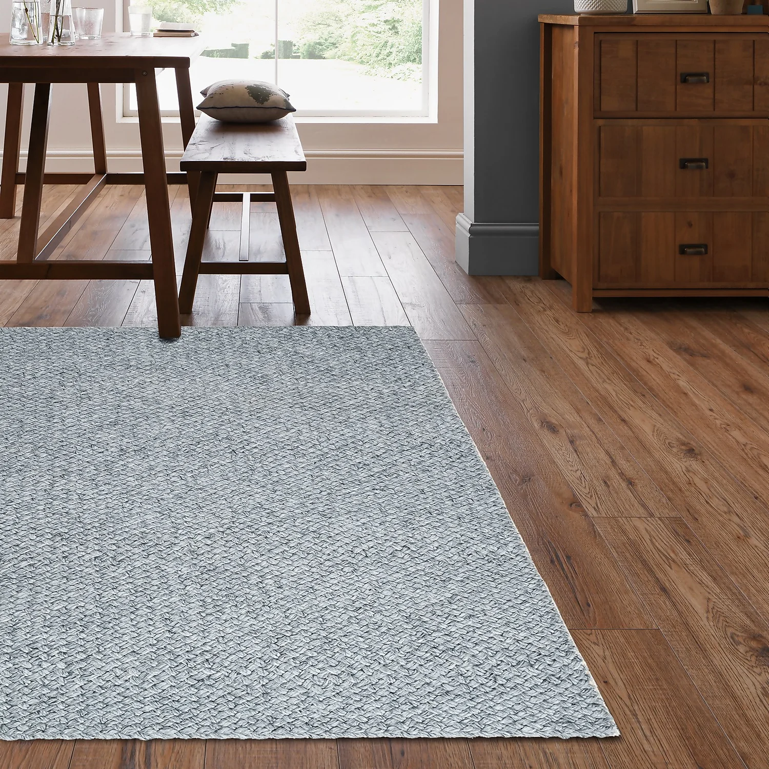 New Dawn Nila Rug - Grey - 120x170cm 2 New Dawn Nila Rug - Grey - 120x170cm - Image 2
