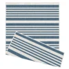 Duo Weave Indoor/Outdoor Rug - Stripes Ocean - 120x170cm