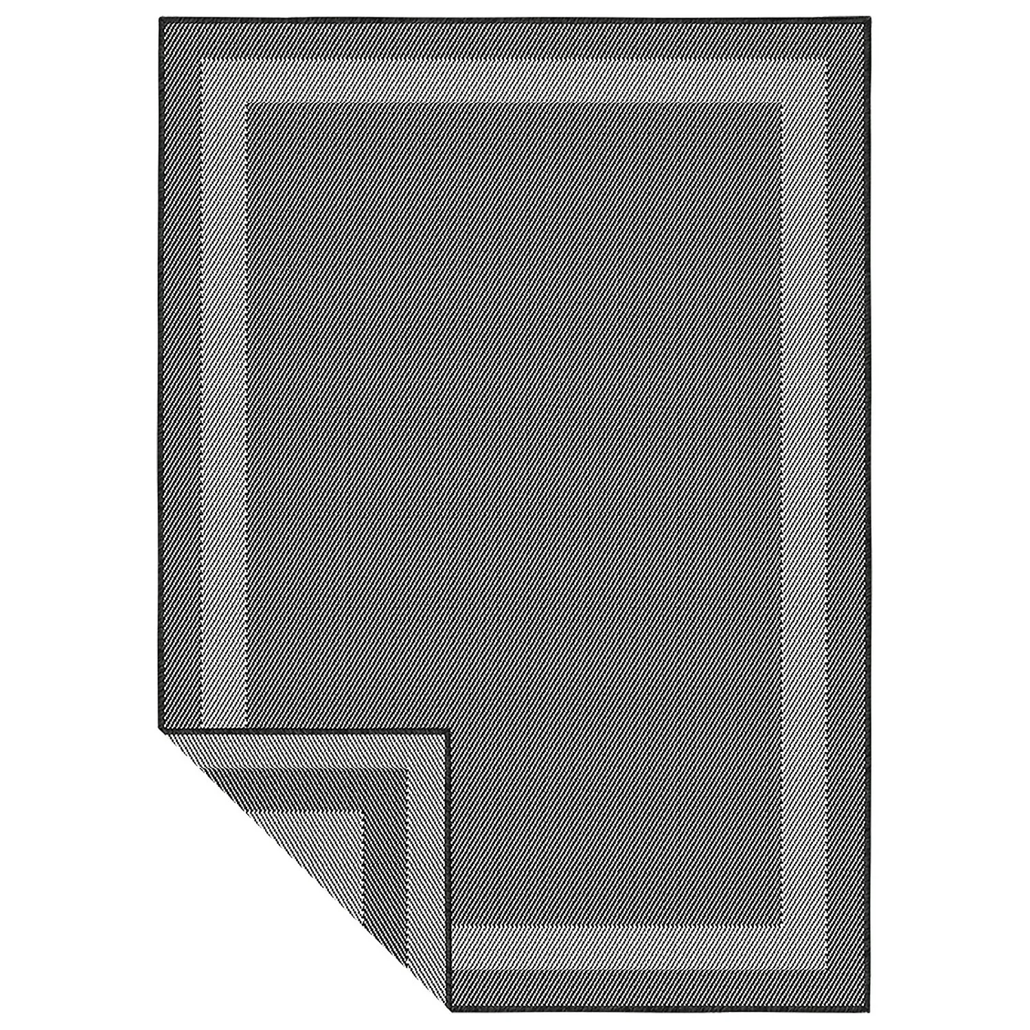 Duo Weave Indoor/Outdoor Rug - Charcoal - 160x230cm 1 Duo Weave Indoor/Outdoor Rug - Charcoal - 160x230cm