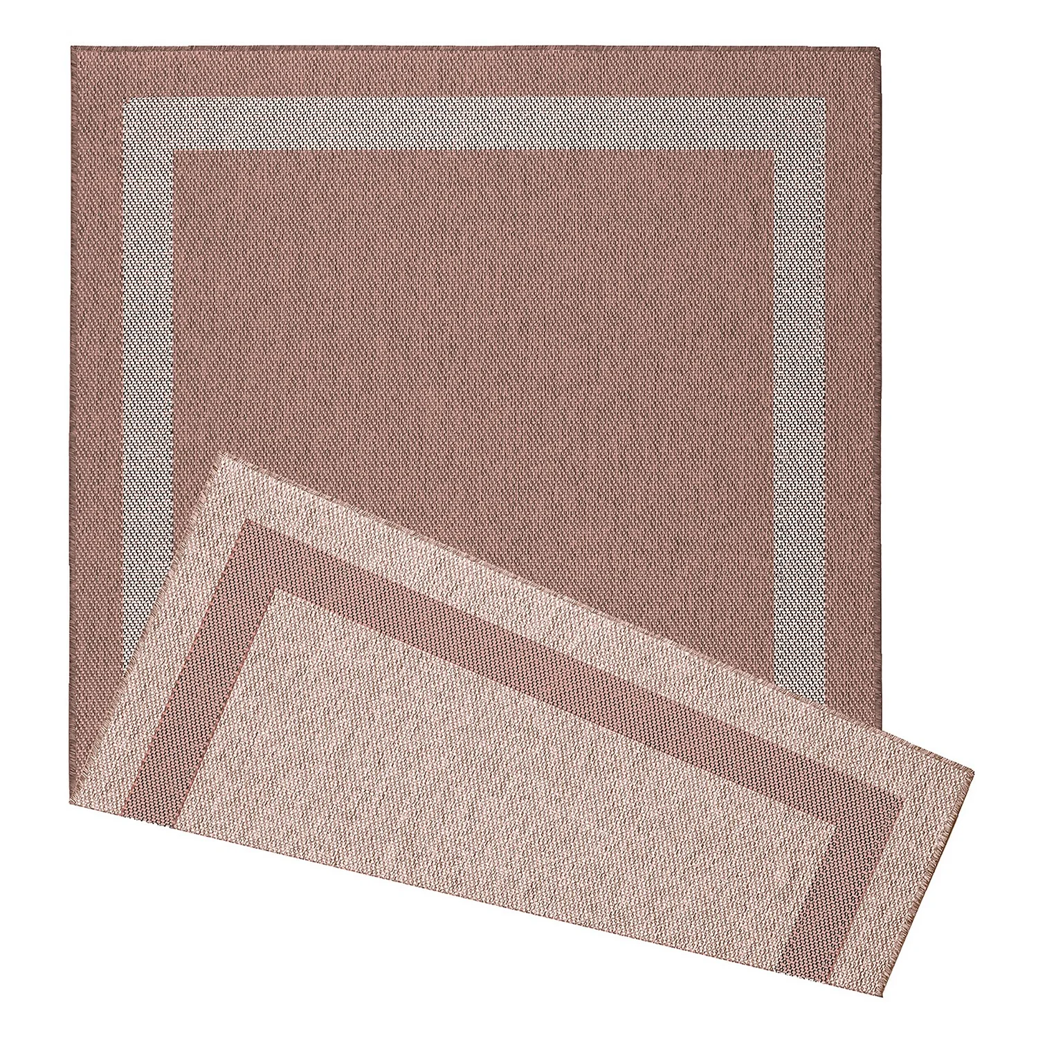 Duo Weave Indoor/Outdoor Rug - Rust - 160x230cm 1 Duo Weave Indoor/Outdoor Rug - Rust - 160x230cm