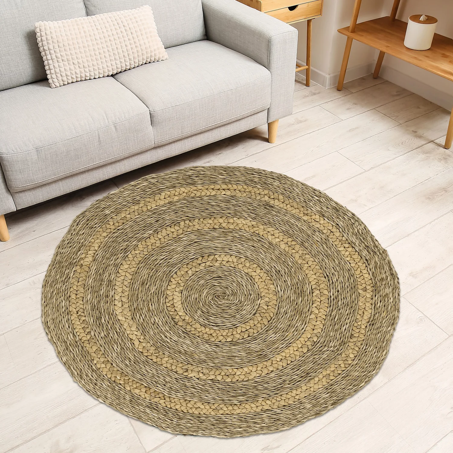 Seychelles Circle Rug - Natural - 150cm 2 Seychelles Circle Rug - Natural - 150cm - Image 2