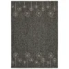 Geneva Washable Rug - Lead & Sand - 80x140cm