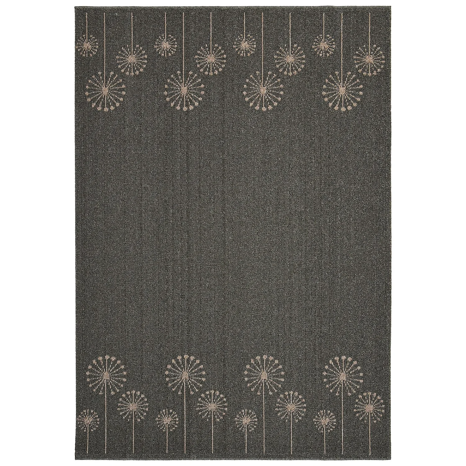 Geneva Washable Rug - Lead & Sand - 80x140cm 1 Geneva Washable Rug - Lead & Sand - 80x140cm
