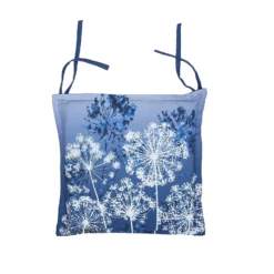 Dandelions Blue Seat Cushion - Set Of 2