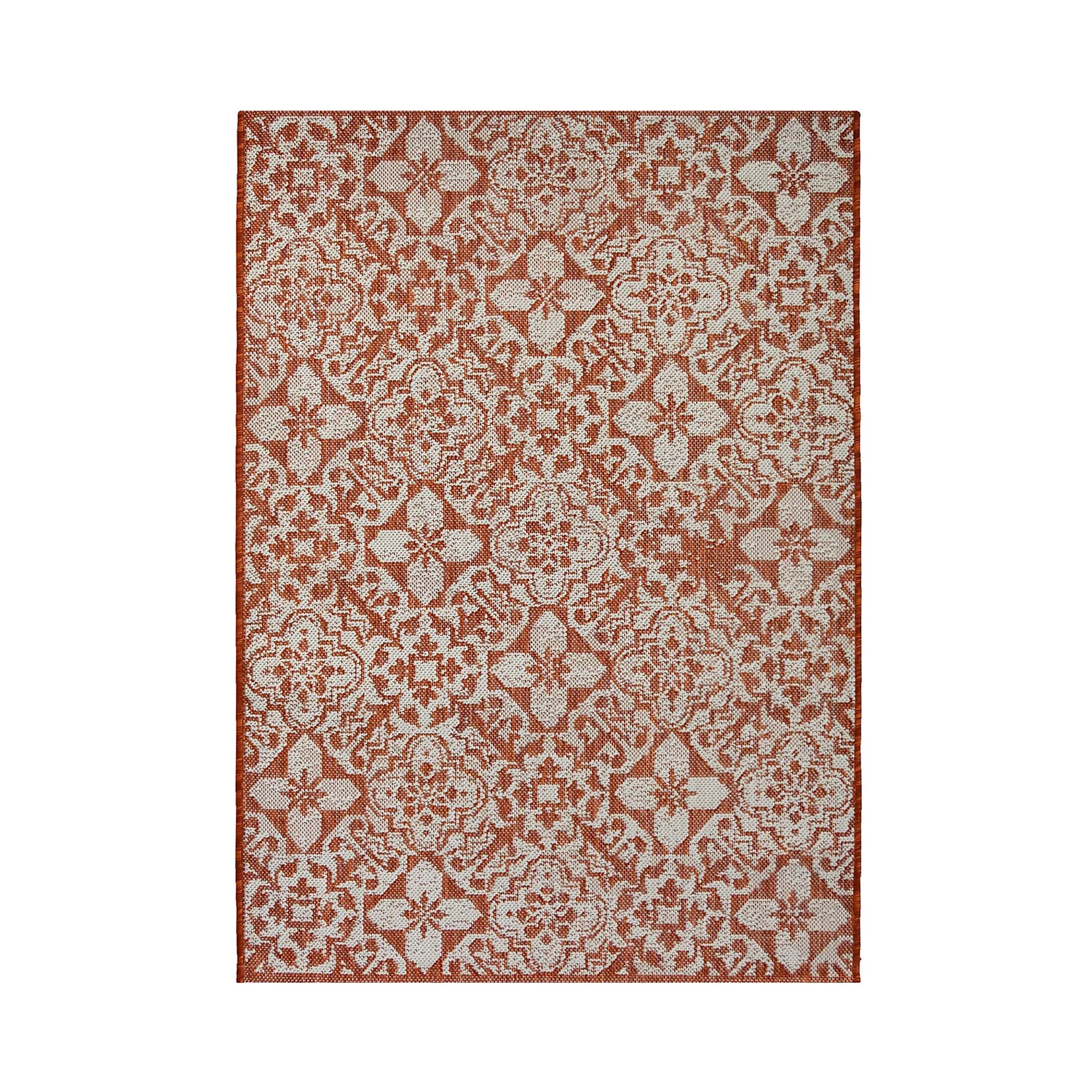 Indoor Outdoor Tile Rug - Terracotta - 100x150cm 1 Indoor Outdoor Tile Rug - Terracotta - 100x150cm