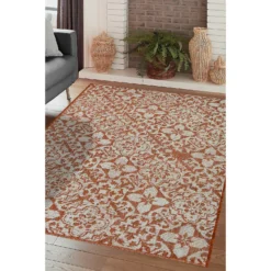 Indoor Outdoor Tile Rug - Terracotta - 100x150cm 8 Indoor Outdoor Tile Rug - Terracotta - 100x150cm -Curver Shop 14758869 9275053511190363