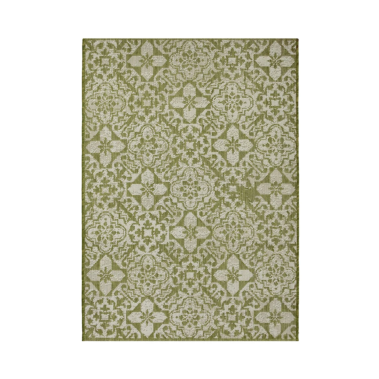Indoor Outdoor Tile Rug - Green - 133x190cm 1 Indoor Outdoor Tile Rug - Green - 133x190cm