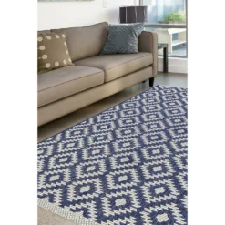 Indoor Outdoor Geo Rug - Navy - 120x170cm 7 Indoor Outdoor Geo Rug - Navy - 120x170cm -Curver Shop 14758892 1675053511403567
